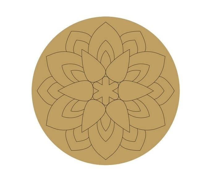 ParaShi Crafts MDF Wooden Circle– Eco-Friendly 4mm Thick Lightweight Craft Wood Discs | Ideal for DIY Painting, Writing, Wood Burning & Creative Art Projects (PAR32)