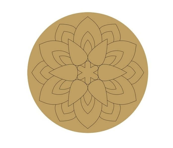 ParaShi Crafts MDF Wooden Circle– Eco-Friendly 4mm Thick Lightweight Craft Wood Discs | Ideal for DIY Painting, Writing, Wood Burning & Creative Art Projects (PAR23)