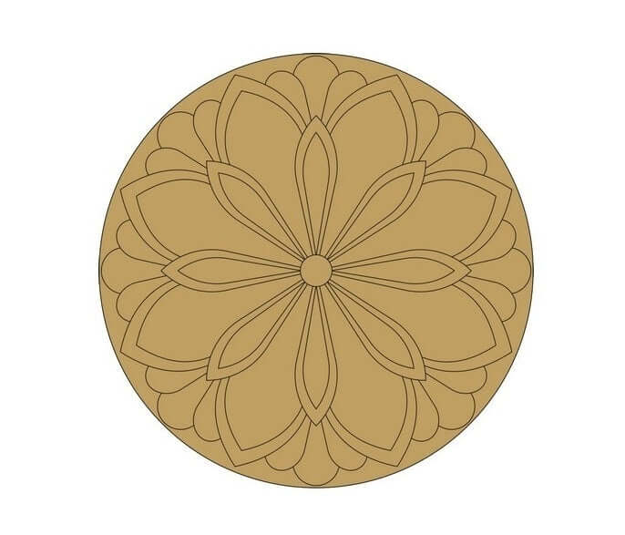 ParaShi Crafts MDF Wooden Circle– Eco-Friendly 4mm Thick Lightweight Craft Wood Discs | Ideal for DIY Painting, Writing, Wood Burning & Creative Art Projects (PAR24)