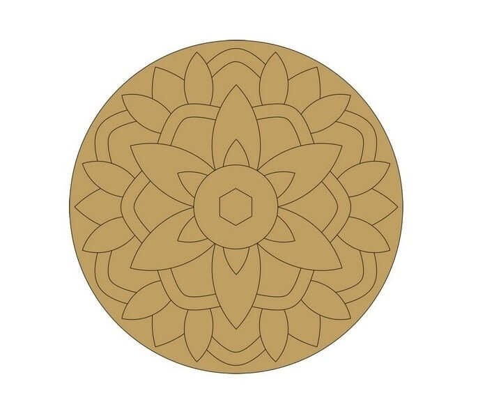 ParaShi Crafts MDF Wooden Circle– Eco-Friendly 4mm Thick Lightweight Craft Wood Discs | Ideal for DIY Painting, Writing, Wood Burning & Creative Art Projects (PAR26)