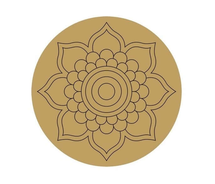 ParaShi Crafts MDF Wooden Circle– Eco-Friendly 4mm Thick Lightweight Craft Wood Discs | Ideal for DIY Painting, Writing, Wood Burning & Creative Art Projects (PAR27)