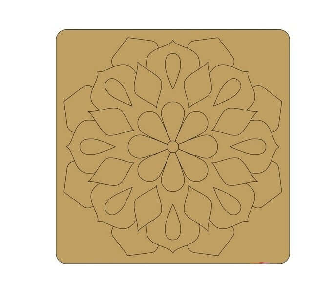ParaShi Crafts MDF Wooden Square– Eco-Friendly 4mm Thick Lightweight Craft Wood Discs | Ideal for DIY Painting, Writing, Wood Burning & Creative Art Projects (PAR30)