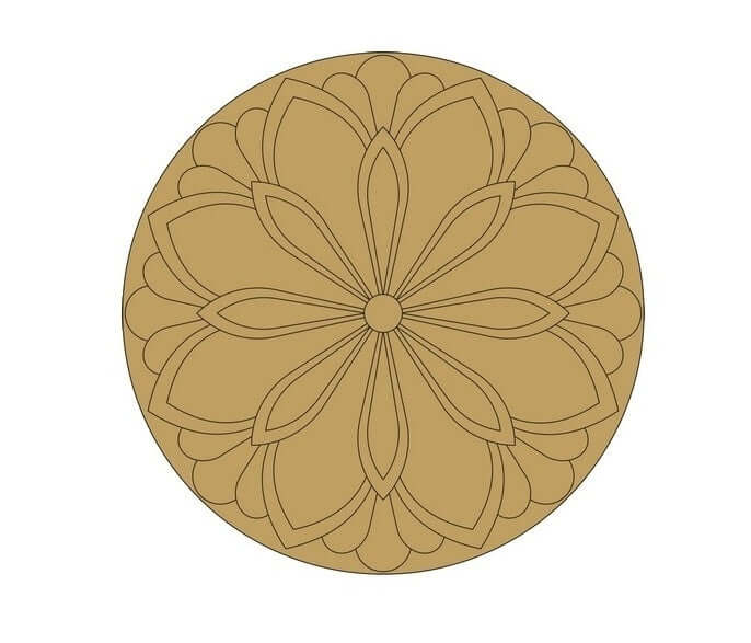ParaShi Crafts MDF Wooden Circle– Eco-Friendly 4mm Thick Lightweight Craft Wood Discs | Ideal for DIY Painting, Writing, Wood Burning & Creative Art Projects (PAR33)