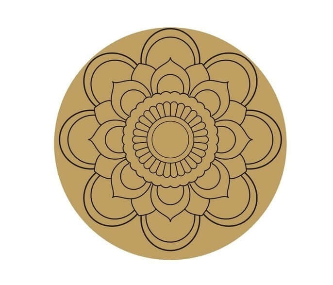 ParaShi Crafts MDF Wooden Circle– Eco-Friendly 4mm Thick Lightweight Craft Wood Discs | Ideal for DIY Painting, Writing, Wood Burning & Creative Art Projects (PAR34)