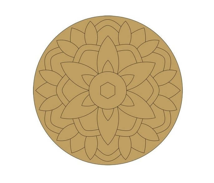 ParaShi Crafts MDF Wooden Circle– Eco-Friendly 4mm Thick Lightweight Craft Wood Discs | Ideal for DIY Painting, Writing, Wood Burning & Creative Art Projects (PAR35)