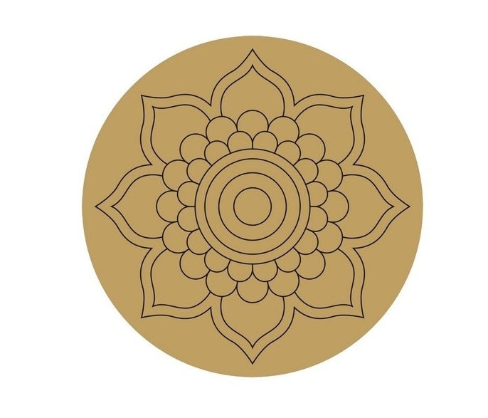 ParaShi Crafts MDF Wooden Circle– Eco-Friendly 4mm Thick Lightweight Craft Wood Discs | Ideal for DIY Painting, Writing, Wood Burning & Creative Art Projects (PAR36)