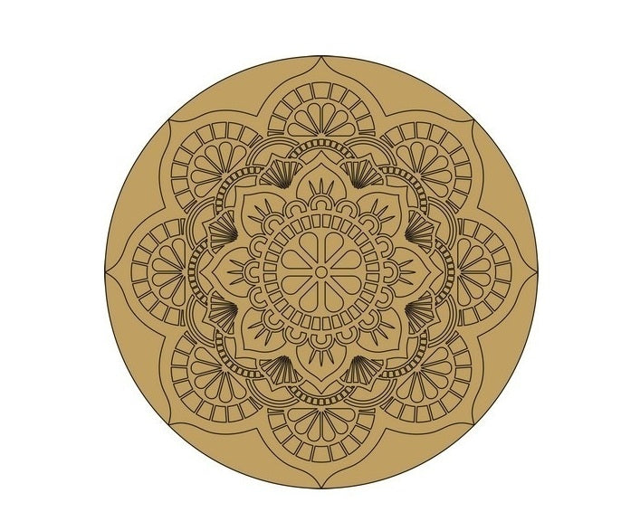 ParaShi Crafts MDF Wooden Circle– Eco-Friendly 4mm Thick Lightweight Craft Wood Discs | Ideal for DIY Painting, Writing, Wood Burning & Creative Art Projects (PAR59)