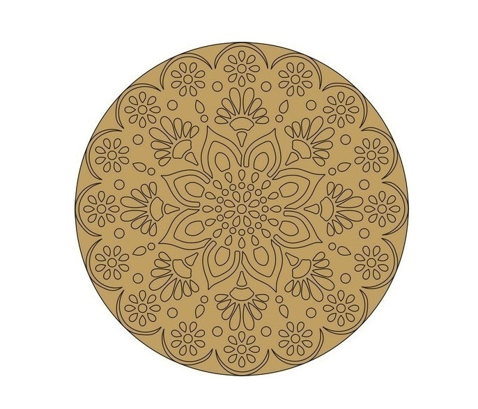 ParaShi Crafts MDF Wooden Circle– Eco-Friendly 4mm Thick Lightweight Craft Wood Discs | Ideal for DIY Painting, Writing, Wood Burning & Creative Art Projects (PAR60)