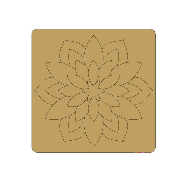 ParaShi Crafts MDF Wooden Square – Eco-Friendly 4mm Thick Lightweight Craft Wood Discs | Ideal for DIY Painting, Writing, Wood Burning & Creative Art Projects (PAR19)