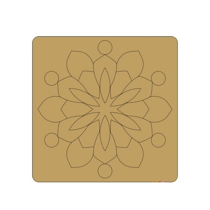 ParaShi Crafts MDF Wooden Square – Eco-Friendly 4mm Thick Lightweight Craft Wood Discs | Ideal for DIY Painting, Writing, Wood Burning & Creative Art Projects (PAR20)