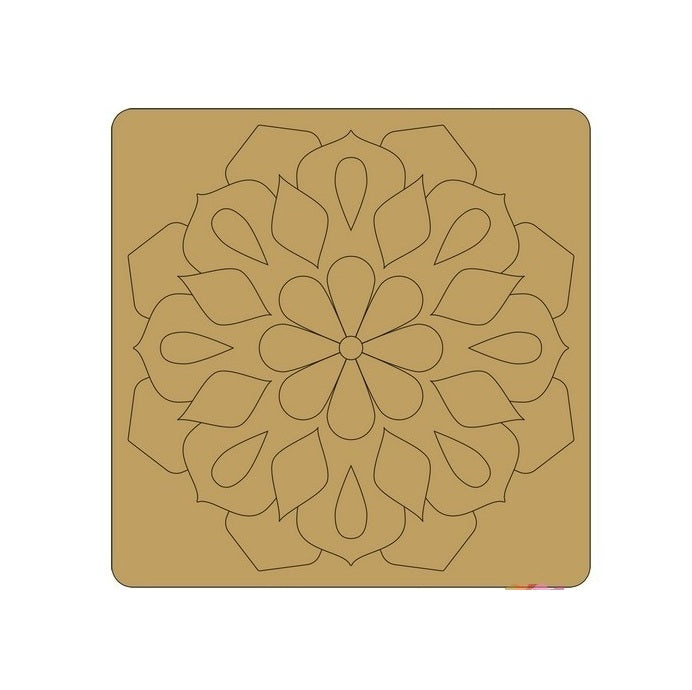 ParaShi Crafts MDF Wooden Square – Eco-Friendly 4mm Thick Lightweight Craft Wood Discs | Ideal for DIY Painting, Writing, Wood Burning & Creative Art Projects (PAR21)